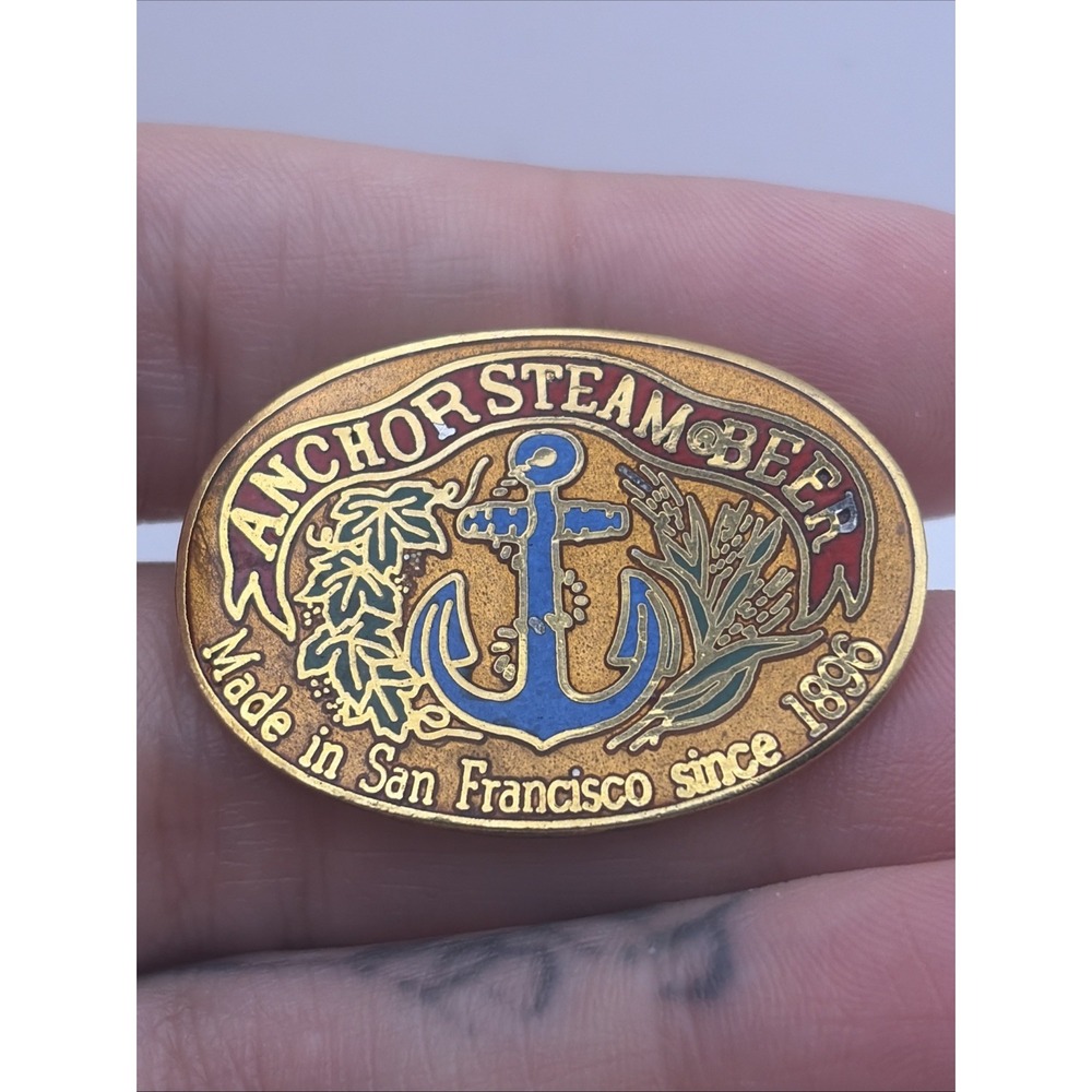 Anchor Steam Beer Logo Made In San Francisco Since 1896 Alcohol Lapel Hat Pin